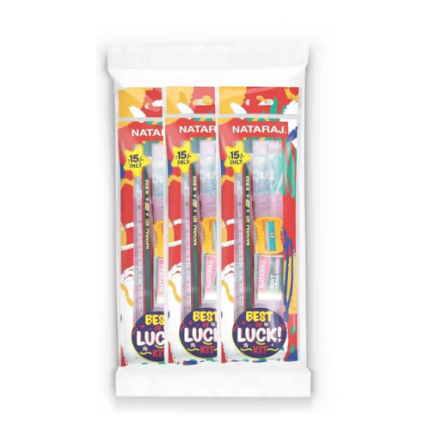 Nataraj Best of Luck Gift Kit| Return Gift for Kids | Pack of 10